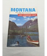 Vintage 1967 Montana The Big Sky Country Highway Map - $10.02