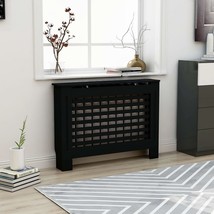 vidaXL MDF Radiator Cover 44x7.5x32 - Black, Durable, Easy Install - $145.49