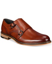 Men&#39;s New Brown Monks Double Buckle Strap Rounded Toe Real Leather Shoes US 7-16 - £108.71 GBP