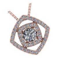 Central Diamond Center Double Square Dancing Gemstone for w/ - $283.85 CAD
