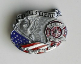 Us Fire Dept Fighter American Hero Series Belt Buckle 3.2 Inches - £13.62 GBP