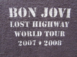 BON JOVI LOST HIGHWAY WORLD TOUR 2007 2008 LARGE PREOWNED STAGE CREW SHI... - £17.77 GBP
