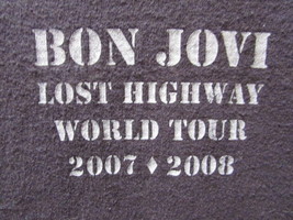 Bon Jovi Lost Highway World Tour 2007 2008 Large Preowned Stage Crew Shirt Rare - £18.31 GBP