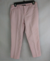 Roz &amp; Ali Petite Women&#39;s Light Pink Pleated Capri Pants Slacks Size 6P - £9.95 GBP