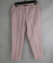 Roz &amp; Ali Petite Women&#39;s Light Pink Pleated Capri Pants Slacks Size 6P - £10.05 GBP