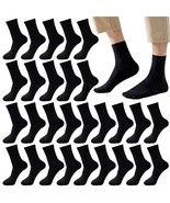 12 Pairs Quarter Ankle Crew Socks for Men Breathable Cushion Athletic So... - £16.77 GBP