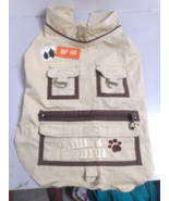 BIG PAWS size L Dog Jacket Tan 2 pockets Large Pouch Treat Pocket Clips ... - £15.12 GBP