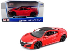 2018 Acura NSX Red with Black Top 1/24 Diecast Model Car by Maisto - £28.98 GBP