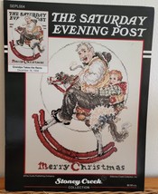 Saturday Evening Post Christmas GRANDPA TAKES REINS Cross Stitch Leaflet... - $10.99