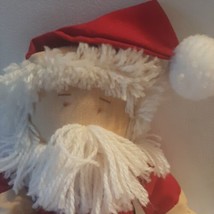 14&quot; Handmade Santa Doll with Toy Sack Red White Christmas Vintage - £21.57 GBP