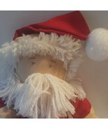 14&quot; Handmade Santa Doll with Toy Sack Red White Christmas Vintage - £21.30 GBP