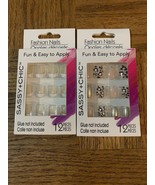 Sassy And Chic Fashion Nails 12 Pieces 2 Boxes - £9.96 GBP