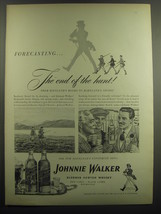 1948 Johnnie Walker Scotch Ad - Forecasting The end of the hunt - $18.49