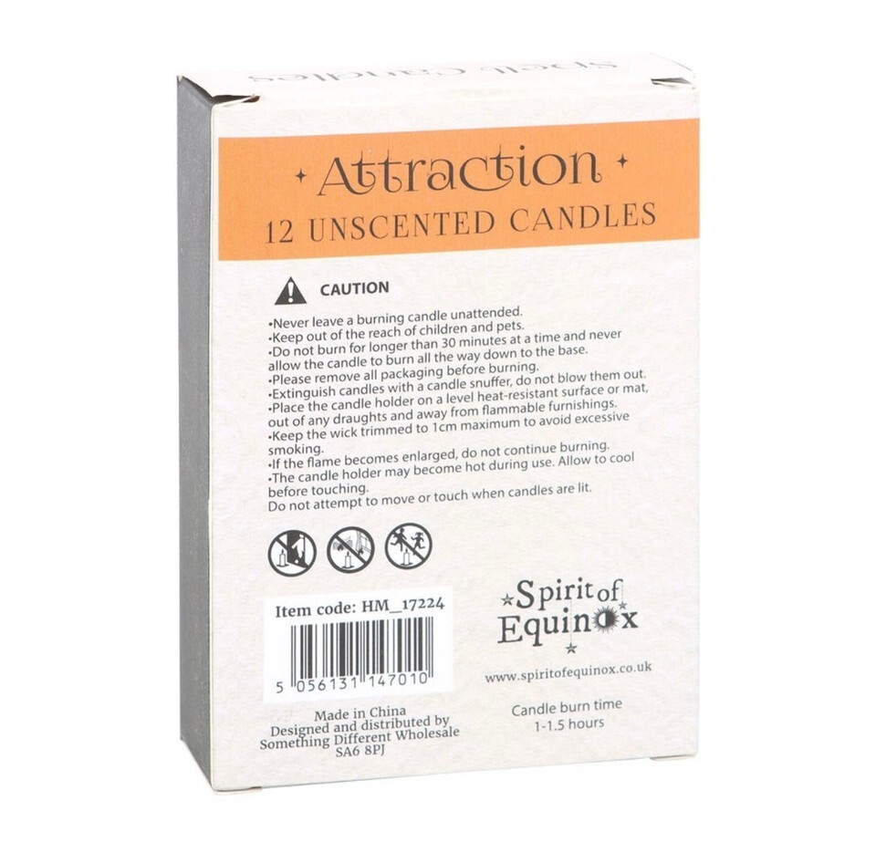 Pack of 12 "Attraction" Spell Candles Item image 2