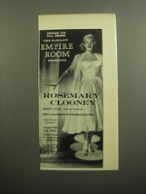 1960 Waldorf-Astoria Hotel Ad - Rosemary Clooney - $14.99