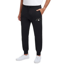 Hurley Fleece Lined Jogger Pants Mens XL Black Slim Fit NEW - £19.65 GBP