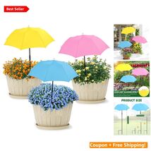 Elegant 3 Pack Plant Protection Umbrellas, 23.6" Shades in Pink, Yellow ... - $52.42