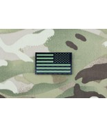 2" x 1.2" Mini-Small Reverse US IR Flag Patch Green &amp; Black NSWDG DELTA ... - $10.35