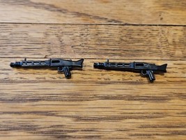 Lot of 2 LEGO Minifigure Accessory Custom Machine Gun Long, Black - $1.99