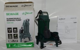 Zoeller 1261 1/3 HP 88GPM 115 Volt Cast Iron Sewage Sump Pump - £116.42 GBP