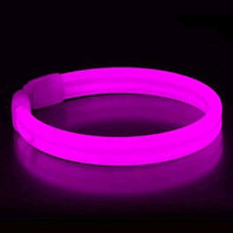 LED Pink Glow Stick 8-Inch Wide LED Bracelets - Pack of 25 - $94.99