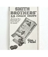 Smith Brothers Medicated Cough Drops 1916 Advertisement Medical Candy DW... - £15.62 GBP