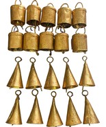 DIYANA IMPEX Vintage Indian Tin Bells Rustic Chime Vintage Jingle Bell C... - £35.13 GBP