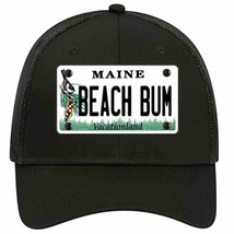 Beach Bum Maine Novelty Black Mesh License Plate Hat - £23.16 GBP