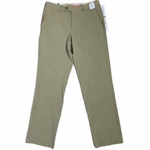 New Tommy Bahama Pants Size 30X32 Tan Silk Blend Flat Front Mens - $59.39