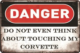 Corvette Signs Garage Metal Sign Garage Signs For Men Vintage Wall Decor Perfect - $41.99