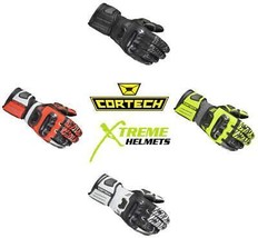 Cortech Revo Sport RR Mens Gloves Leather Gauntlet Pre-curved Fingers S-3XL - £86.99 GBP