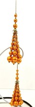 Elegant Regency Gold Dangling Bead Christmas Ornaments 5.5&quot; Set of 2 - $14.95