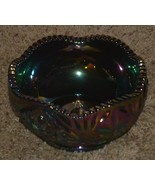 LE Smith Purple Carnival Glass Candy Dish Smith Glass Company Marked S - £37.35 GBP