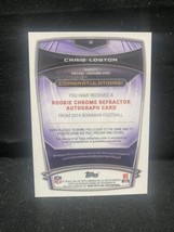 Craig Loston 2014 Bowman Chrome RC Refractor Auto LSU Tigers - $2.99