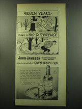 1949 Jameson Whiskey Ad - Seven Years make a big Difference - Skiing - £14.73 GBP