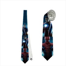 Necktie Halloween Ironman Iron Man Tony Stark Spiderman Cosplay - £19.69 GBP