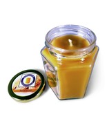 Sandalwood Scented 100 Percent  Beeswax Jar Candle, 12 oz - £21.63 GBP