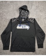 Seattle Seahawks Hoodie Men Small Gray Patterned Majestic Therma Base Sw... - £7.81 GBP