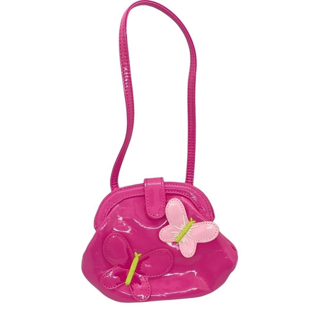 Gymboree Vintage 2011 Pink Butterfly Girls Handbag Purse - £9.21 GBP