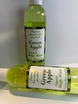 Green Apple Organic Body Wash /  Natural Daily Moisturizer  / Shower Gel. - £11.95 GBP