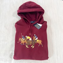 Polo Ralph Lauren Triple-Pony Men’s Fleece Hoodie - Red SZ XL NWT - £121.54 GBP