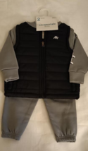 Aeropostale Infant Boys 18 Months 2 Pcs Set Puffer Black Vest  &amp;  Gray P... - $19.99