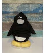 Disney CLUB PENGUIN Black Ninja Plush Stuffed Animal Toy - £7.85 GBP
