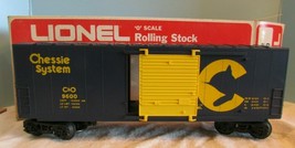 VINTAGE LIONEL 0 - O27 GAUGE 9600 CHESSIE HI-CUBE BOX TRAIN CAR W /BOX-6... - $36.00