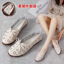 Summer Women&#39;s Sandals Hollow Tendon Soft Sole Flat Shoes New Breathable Peas Sh - £28.96 GBP