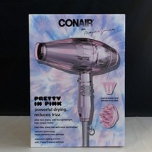 Conair Xo Morgan Simianer Pretty In Pink Ceramic Hair Dryer Reduces Frizz, New - £13.44 GBP