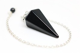 Obsidian Crystal Haunted Doll Pendulum! Dark Entity Communication! Black Magick! - £15.84 GBP