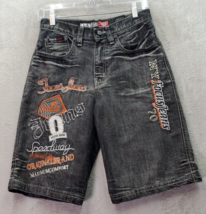 Focus 70 Jeans Shorts Youth 14 Blue Denim Speedway Pockets Y2K Mid Rise - $21.18