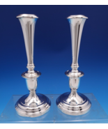 Old Maryland Plain by Kirk Sterling Silver Candlestick Pair #6 8 3/4&quot; (#... - $935.09 CAD