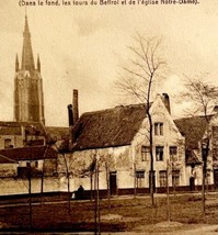 Beguinage Notre Dame Cathedral View Belgium Gravure 1910s Postcard PCBG12A - $19.99